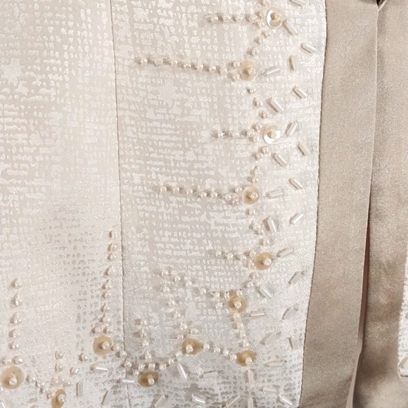 Adrianna Papell Silk Jacket w Beading Sz 12 - Picture 3 of 6